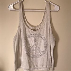 American Eagle vintage peace sign tank top haulter